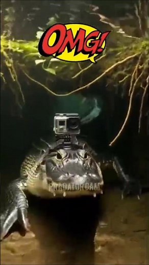 Alligator POV Camera in Florida Swamps Finds a Hidden Underwater Passage #shorts