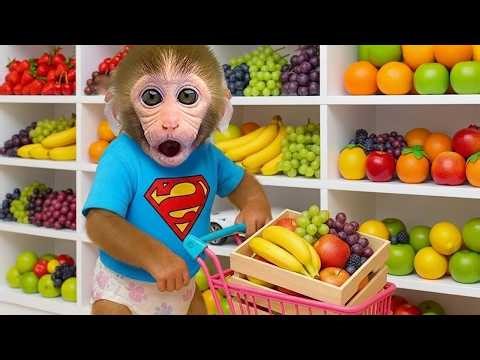 Bebé Mono GoGo Explora La Cueva De Cristal Mágica Para Encontrar La Sandía Gigante! - Gogo ESP