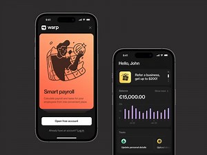team payroll platform: app design, illustration
