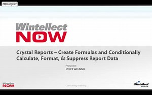 آموزش Crystal Reports - فرمول ها