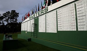Tiger Woods speaks following first round at the Masters