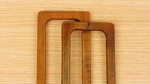 6Pcs Bag Handle Rectangular Purse Handles Wood Handbag Handles 3 Colors Bag Handles Decorative Purse Handle Tool Stylish Wood Bag Handle for Handcrafted DIY Handbag