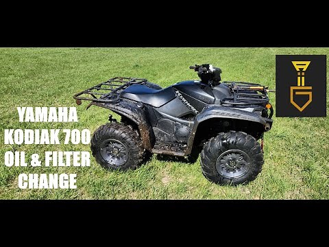 How to change Oil & Filter in a [2023] Yamaha Kodiak 700!!