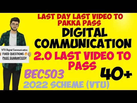 Digital Communication | BEC503 | Important & Fixed Questions | Pakka Questions | VTU Exam | Passing
