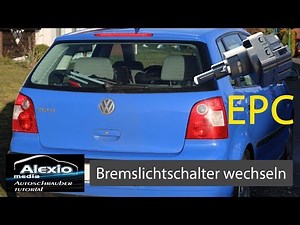 🔧Polo9N Bremslicht dauerleuchten reparieren,Bremslichtschalter tauschen- exchange brake light switch