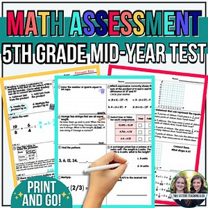 5th Grade Math Placement Test: Midyear Assessment 5th Grade Math Spiral Review
