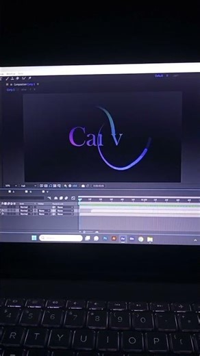 Canva text logo animation
