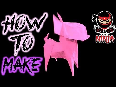 How to make: Origami Dog Chihuahua (Fuchimoto Muneji)