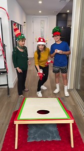 83K views · 2.7K reactions | Throw the Elf to Win a Christmas Present We play a Christmas version of cornhole competing for funny prizes and a bigger Grand Prize with its own fun challenge #familygames #holidaygames #challenge #family #partygames #elfontheshelf #christmasgames #cornhole | Grandma's World | Facebook