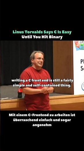 Linus Torvalds Says C Is Easy Until You Hit Binary #shorts #linux #programming #binary
