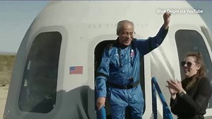 23K views · 405 reactions | Jeff Bezos’ space company Blue Origin launched a six-person crew to the edge of space, resuming its space-tourism business for the first time since its New Shepard suborbital rocket was grounded in 2022.https://reut.rs/4bmrXuw | Reuters | Facebook