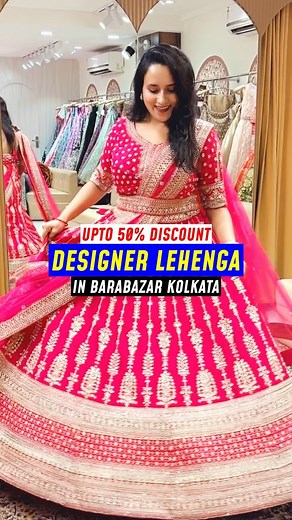 Save this reel & run to @sivisha_studio before the sale ends. Sale upto 50% discount till 22nd July 2024 ❤️ [ bridal lehenga, wedding lehenga, celebrity designer lehenga, bollywood inspired lehenga, lehenga kolkata, kolkata shopping finds, kolkata shopping, dream lehenga, bollywood style, lehenga in kolkata, barabazar ] #lehenga #bridallehenga #weddinglehenga #designerlehenga #kolkatashopping #kolkatashoppingguide #hiddengem #kolkatagram #vloggingcouple #reelsindia | Vlogging Couple