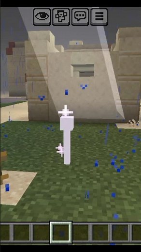 How to make lightning bolt easily in Minecraft⚡ #minecraft #bedrock #edition #shorts #lightningbolt