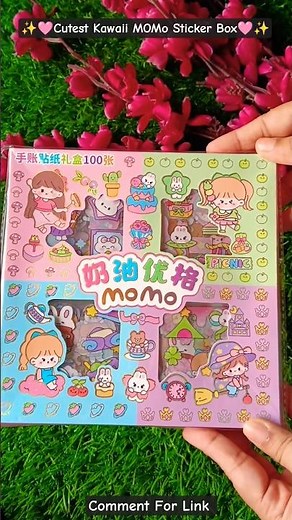 Cutest Kawaii Sticker100 Pcs Box Set🩷✨#kawaii #sticker #cute #stickers #stationery meesho #ytshorts