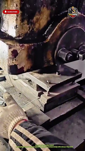 Sheet Metal Forming Process Using an Industrial Press Machine #industrialtools