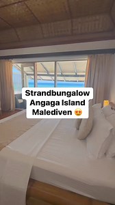 Strandbungalow Angaga IslandMalediven 😍 | Besser Urlauben