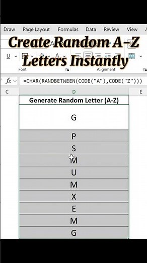 Create Random A-Z Letters Instantly | Debananda Sahoo | Shorts 25