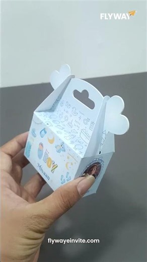 Customized Baby Announcement Penda Box | Personalized Paper Packaging ✨