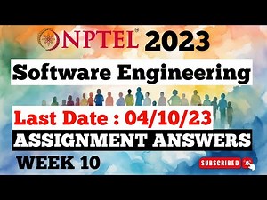 NPTEL Software Engineering Week 10 Assignment Answers |Jul-Dec 2023