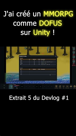 Créer un MMORPG Dofus-Like sur Unity ! (Devlog #1) Extrait 5 #devlog #mmorpg #dofus