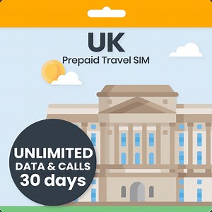 United Kingdom SIM Card | Unlimited Data for Travel