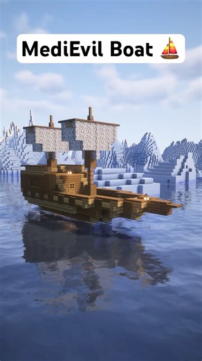 MediEvil Boat #realcraft85 #youtubeshorts #minecraft #minecraftbuilding #shorts #build