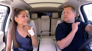 Ariana Grande Joins James Corden for “Carpool Karaoke,” Shows Off Celine Dion Impression