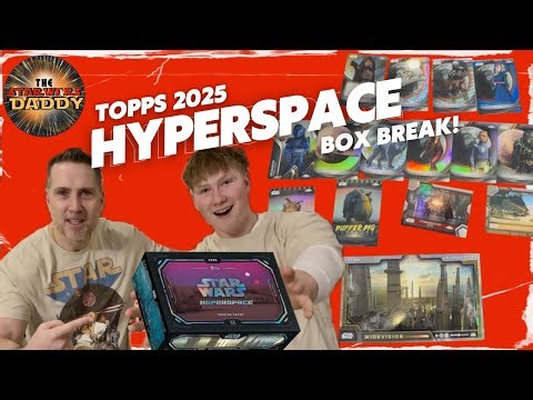 My Son Pulled a HUGE Auto! 🤯 2025 Topps Star Wars Hyperspace Box Rip With Huge Hits! #starwars