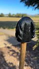 cocker spaniel black hand carved & painted country walking stick alder/holly  | eBay UK