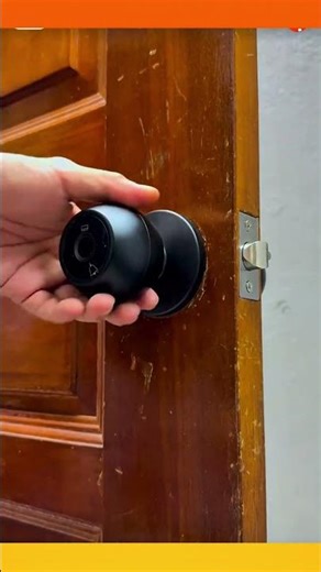 Installing a smart lock for enhanced security and convenient keyless access. 🔐✨