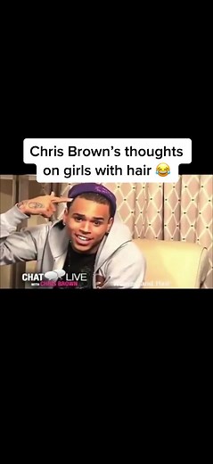 Chris Brown Hilarious Moment: Thoughts on Girls with Hair 😂