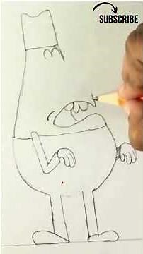 🎩 How to Draw The Boss from Lamput | Easy Cartoon Drawing Tutorial I
