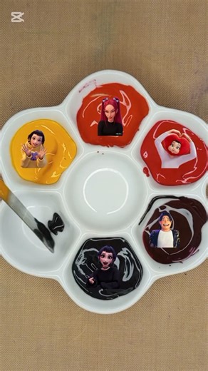 Kpop demon hunters color mix #kpop #colors #kpopdemonhunters