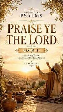 Psalm 111: Praise Ye The LORD 🙏