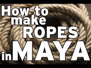 How to make ropes perfectly in Maya