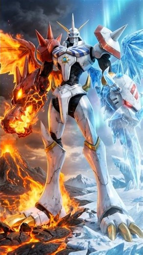 IF Evolution｜Omegamon Alter-Dualis — The Fusion of Fire & Frost#digimon #數碼寶貝 #omegamon #anime