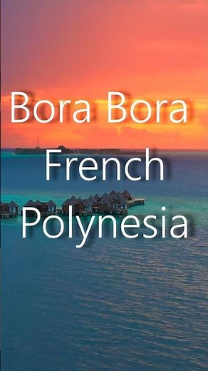 Bora Bora #travel #borabora #polynesianresort