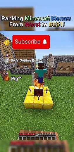 Minecraft Memes Ranked From Worst to Best! 😂🔥 | Which One Wins? #minecraft