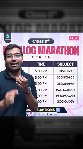 Class 11th BACKLOG MARATHON Starts From 30th June