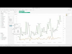 How to Modify Mark Labels for Line Graphs in Tableau. [HD]