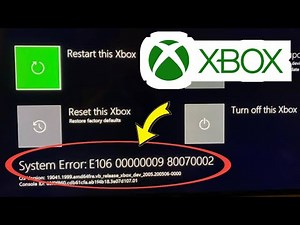 How to fix error E106 on an Xbox One X and S - Something Went Wrong Error the easy way. #xbox