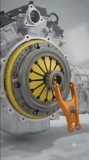 How a Car Clutch Works ⚙️ | Clutch Assembly Explained 🔥 #Shorts