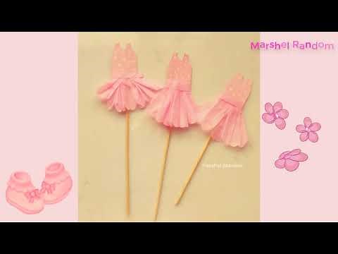 COMO HACER ADORNOS PARA BABY SHOWER 🌸 CENTROS DE MESA