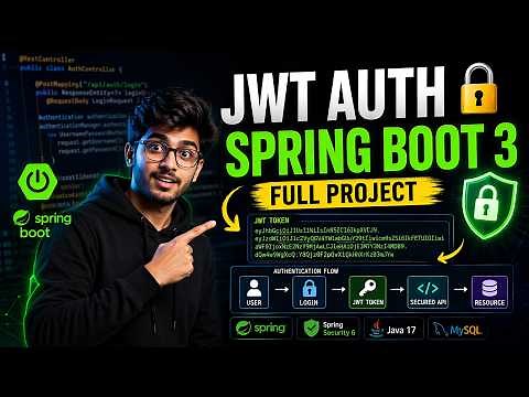 JWT Authentication in Spring Boot 3 + Spring Security 6 | Full Project Tutorial | Complete guide