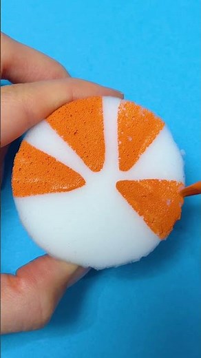 Sponge Magic: Paint Juicy Oranges Like a Pro! 🍊✨