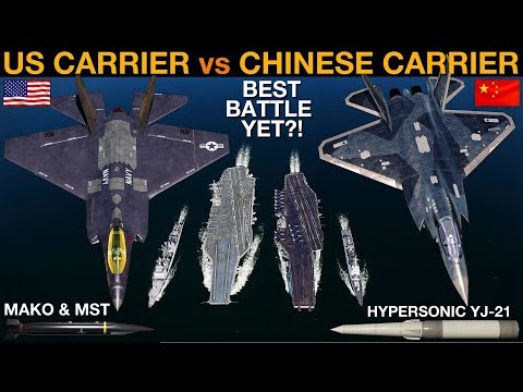 2027 US Carrier Group vs 2027 Chinese Carrier Group (Naval Battle 131) | DCS