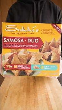 Trying Sukhi's Samosas from Costco. #costcofinds #foodreview #costco #indianfood #samosa #shorts