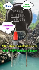 300K views · 3.6K reactions | ZNR VARISTOR SURGE ABSORBER. #Reels #viral #komponenelektronik #diyprojects #repair #electroniccomponents #speaker #radio #electrician #componenteselectrónicos #FM #creative #audio #shorts #electronics #LED #ideas #electricalengineering #diy #diyproject | Belajar Servis Elektronika | Facebook