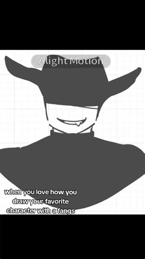 Favorite Character Drawing with Fangs