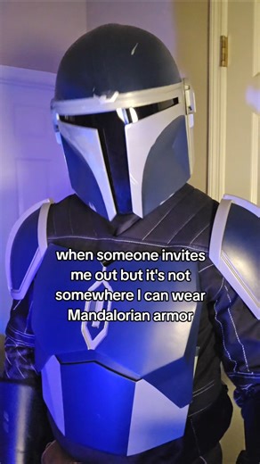 If I can't wear my Mando armor I don't want to go #mandalorian #mandaloriancosplay #starwars